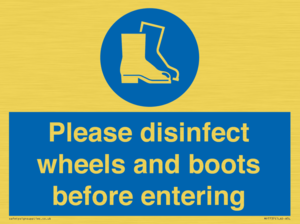 MP7737: Please disinfect wheels and boots before entering