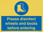 MP7737: Please disinfect wheels and boots before entering