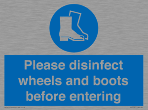 MP7737: Please disinfect wheels and boots before entering