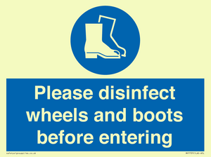 MP7737: Please disinfect wheels and boots before entering