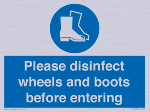 MP7737: Please disinfect wheels and boots before entering