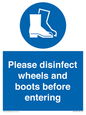 MP7737: Please disinfect wheels and boots before entering