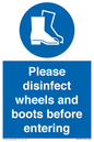 MP7737: Please disinfect wheels and boots before entering