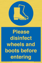 MP7737: Please disinfect wheels and boots before entering