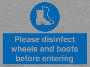 MP7737: Please disinfect wheels and boots before entering