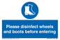 MP7737: Please disinfect wheels and boots before entering
