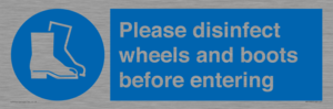 MP7737: Please disinfect wheels and boots before entering