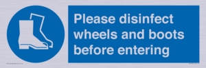 MP7737: Please disinfect wheels and boots before entering