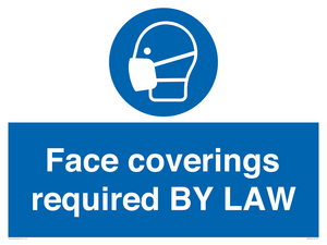 MP7764: Face coverings required BY LAW