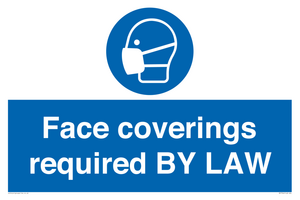 MP7764: Face coverings required BY LAW