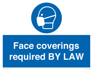 MP7764: Face coverings required BY LAW
