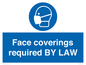 MP7764: Face coverings required BY LAW