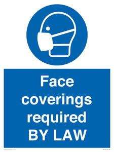 MP7764: Face coverings required BY LAW