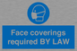 MP7764: Face coverings required BY LAW