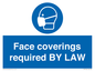 MP7764: Face coverings required BY LAW