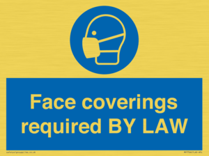 MP7764: Face coverings required BY LAW