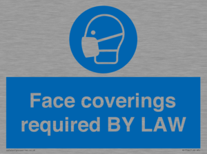 MP7764: Face coverings required BY LAW