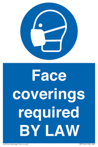MP7764: Face coverings required BY LAW