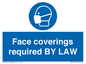 MP7764: Face coverings required BY LAW