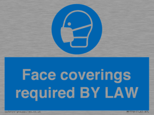 MP7764: Face coverings required BY LAW