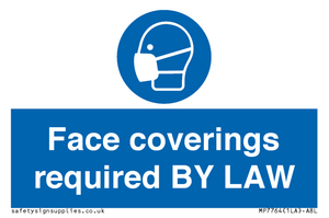 MP7764: Face coverings required BY LAW