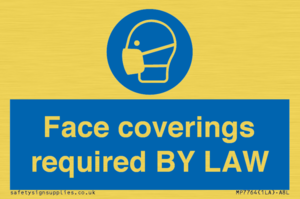 MP7764: Face coverings required BY LAW