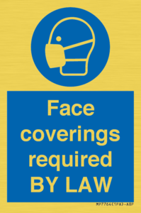MP7764: Face coverings required BY LAW