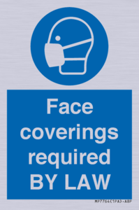 MP7764: Face coverings required BY LAW