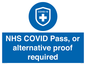 MP7765: NHS COVID Pass, or alternative proof required