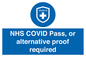 MP7765: NHS COVID Pass, or alternative proof required