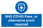 MP7765: NHS COVID Pass, or alternative proof required
