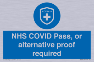 MP7765: NHS COVID Pass, or alternative proof required