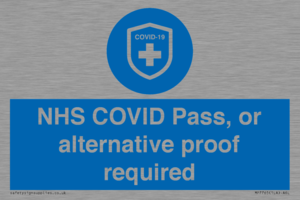 MP7765: NHS COVID Pass, or alternative proof required