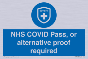 MP7765: NHS COVID Pass, or alternative proof required