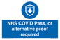 MP7765: NHS COVID Pass, or alternative proof required