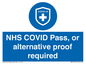 MP7765: NHS COVID Pass, or alternative proof required
