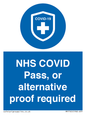 MP7765: NHS COVID Pass, or alternative proof required