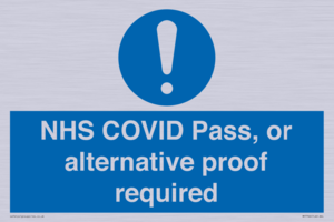 MP7766: NHS COVID Pass, or alternative proof required