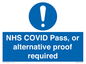 MP7766: NHS COVID Pass, or alternative proof required