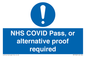 MP7766: NHS COVID Pass, or alternative proof required