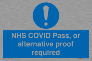MP7766: NHS COVID Pass, or alternative proof required