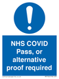 MP7766: NHS COVID Pass, or alternative proof required