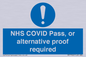 MP7766: NHS COVID Pass, or alternative proof required