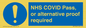 MP7766: NHS COVID Pass, or alternative proof required