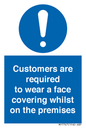 MP7767: Customers are required to wear a face covering whilst on the premises