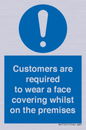 MP7767: Customers are required to wear a face covering whilst on the premises