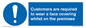 MP7767: Customers are required to wear a face covering whilst on the premises