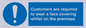 MP7767: Customers are required to wear a face covering whilst on the premises