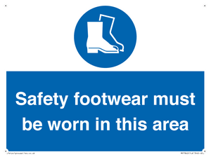 MP7842: Safety footwear must be worn in this area