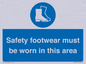 MP7842: Safety footwear must be worn in this area
